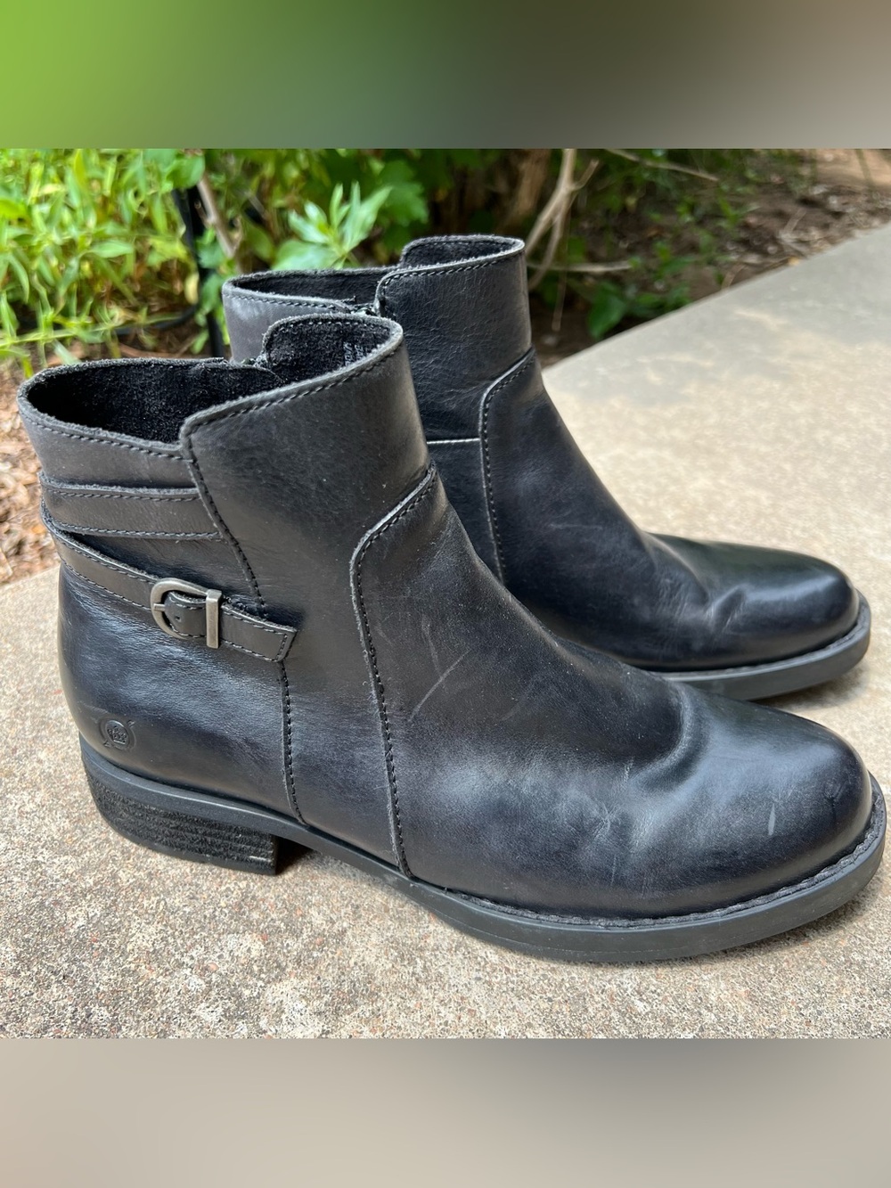 Born Short Leather Booties